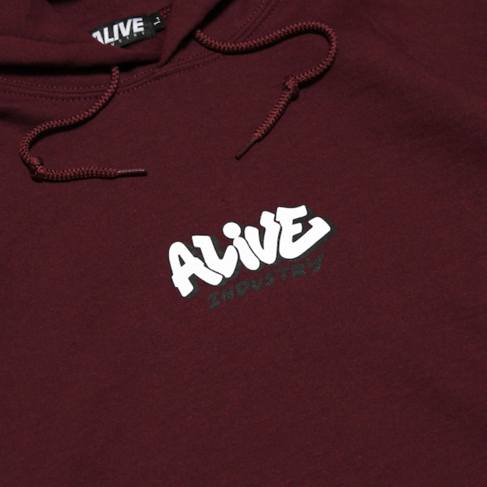 THROW UP LOGO HOODIE3