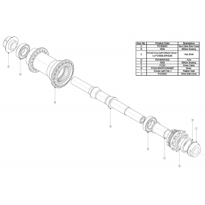 MAGNALITE IB MALE&FEMALE CASSETTE HUB 9T13